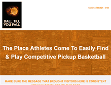 Tablet Screenshot of bballtillyoufall.com